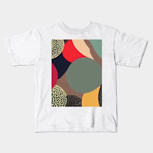 Chromatic Botanic Abstraction #6 Kids T-Shirt